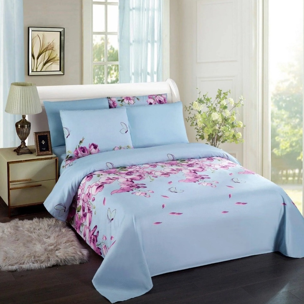 Pearl Bay 1800 Luxury Microfiber 6 Piece Bed Sheet Set Queen Sz 1 Fitted 1Flat 4